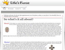 Tablet Screenshot of lifesforce.com
